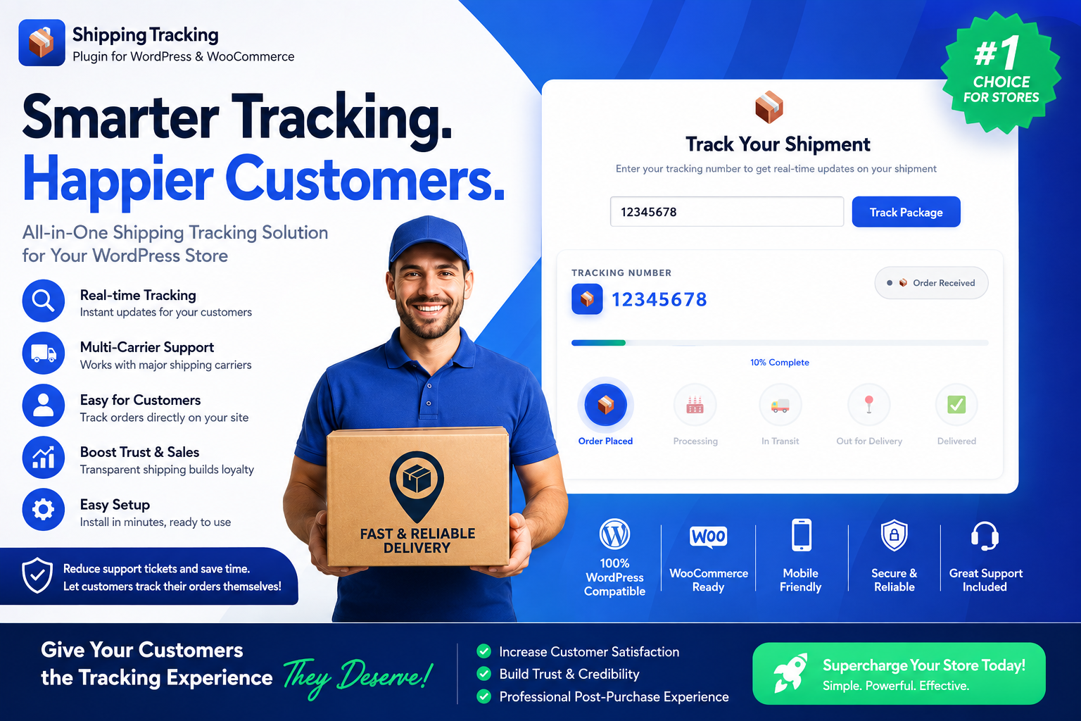Shipping Tracking Plugin dashboard and shipment tracking interface